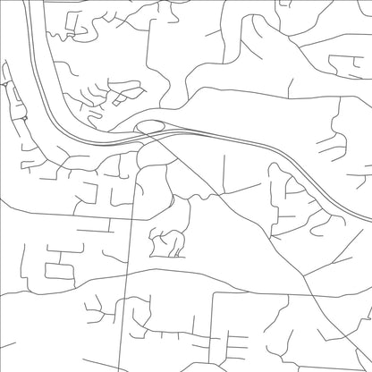 ROAD MAP OF DENT, OHIO BY MAPBAKES