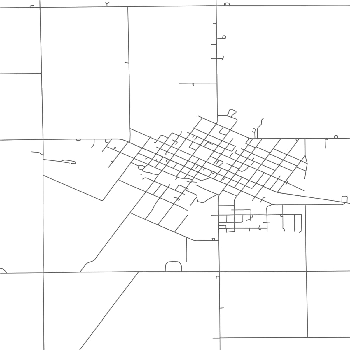 ROAD MAP OF DESHLER, OHIO BY MAPBAKES