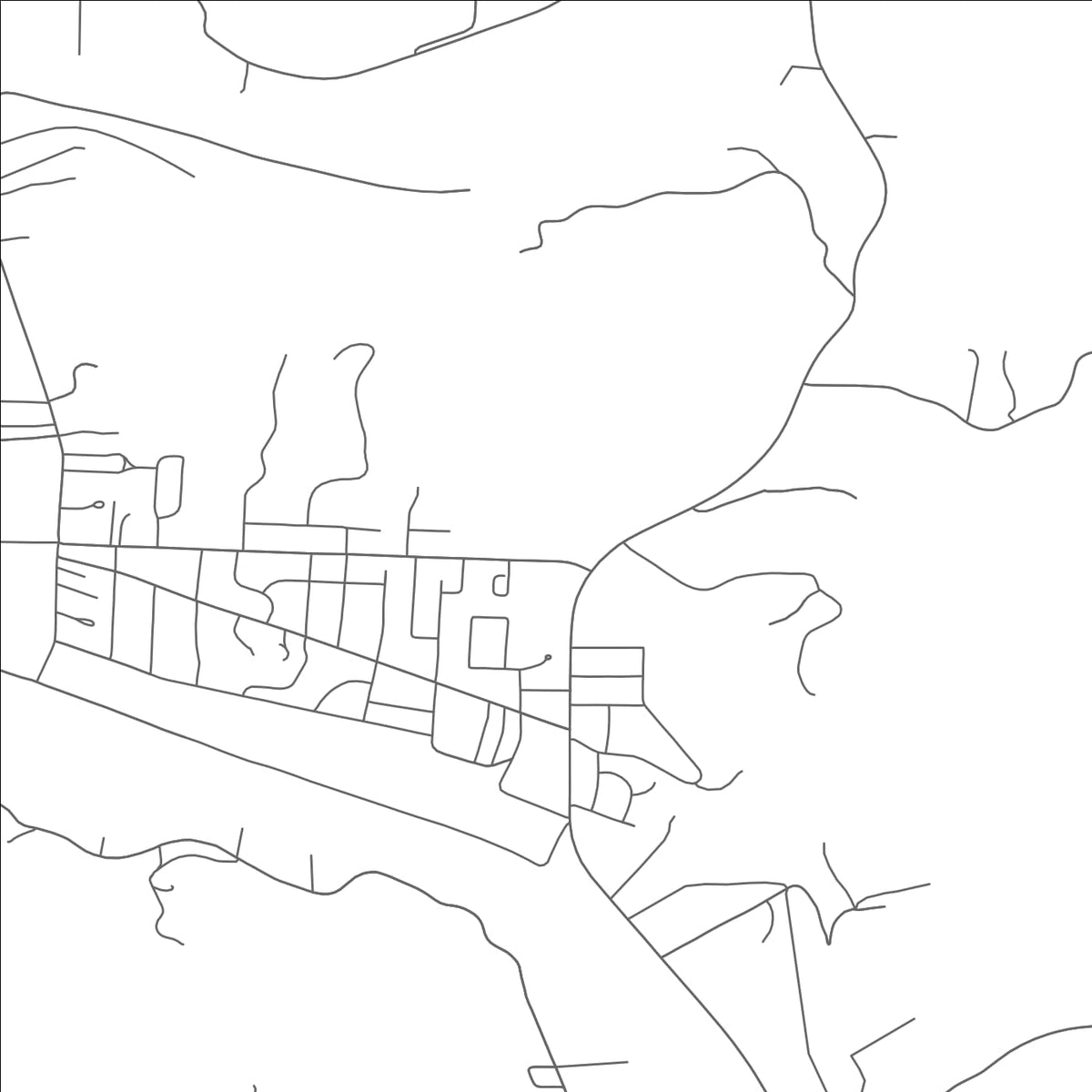 ROAD MAP OF DEVOLA, OHIO BY MAPBAKES