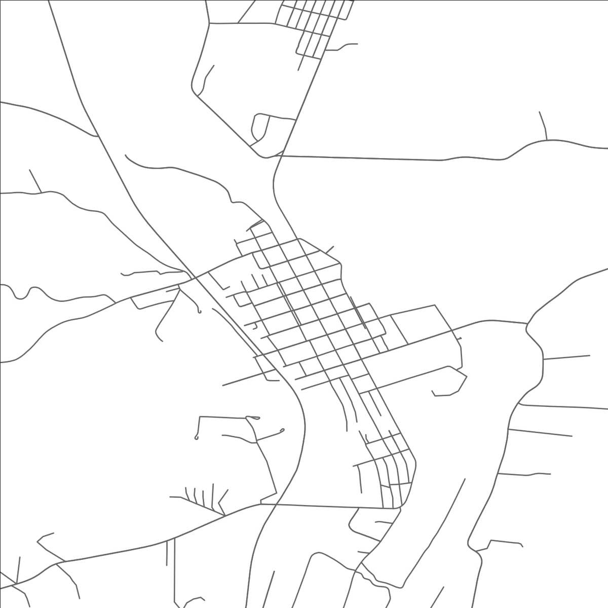 ROAD MAP OF DRESDEN, OHIO BY MAPBAKES