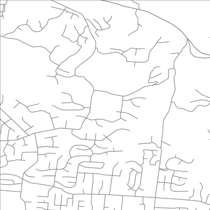 ROAD MAP OF DRY RUN, OHIO BY MAPBAKES