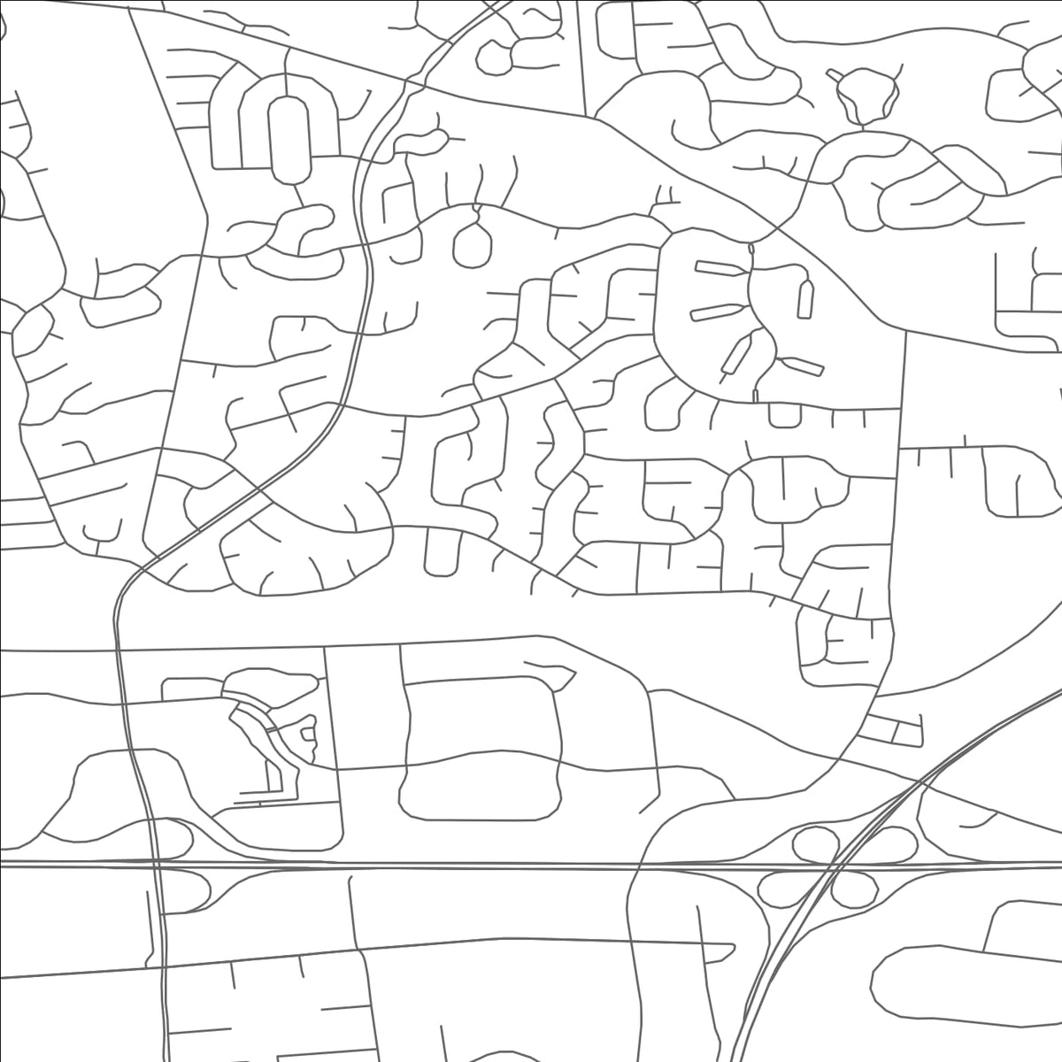 ROAD MAP OF DUBLIN, OHIO BY MAPBAKES