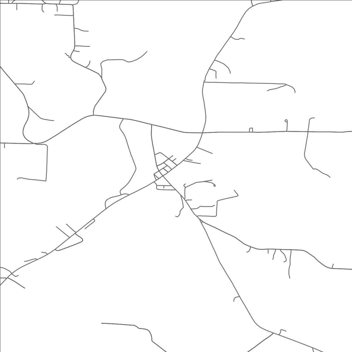 ROAD MAP OF DUNDEE, OHIO BY MAPBAKES