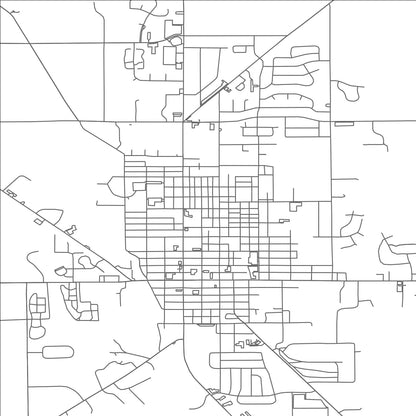 ROAD MAP OF EATON, OHIO BY MAPBAKES
