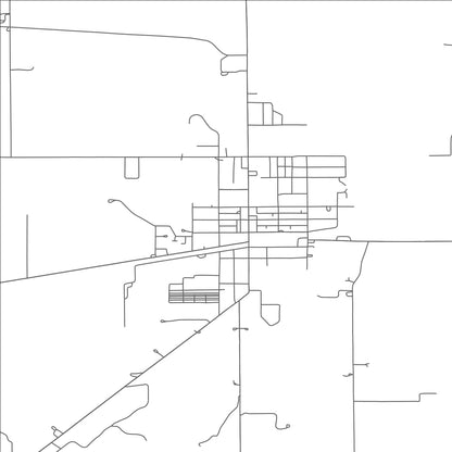 ROAD MAP OF EDGERTON, OHIO BY MAPBAKES