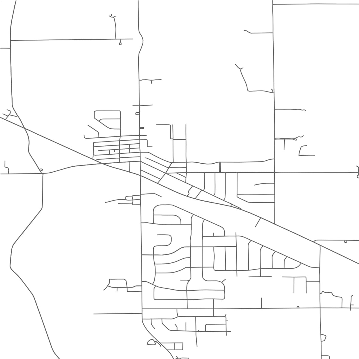 ROAD MAP OF ELIDA, OHIO BY MAPBAKES