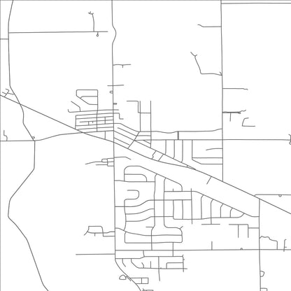 ROAD MAP OF ELIDA, OHIO BY MAPBAKES