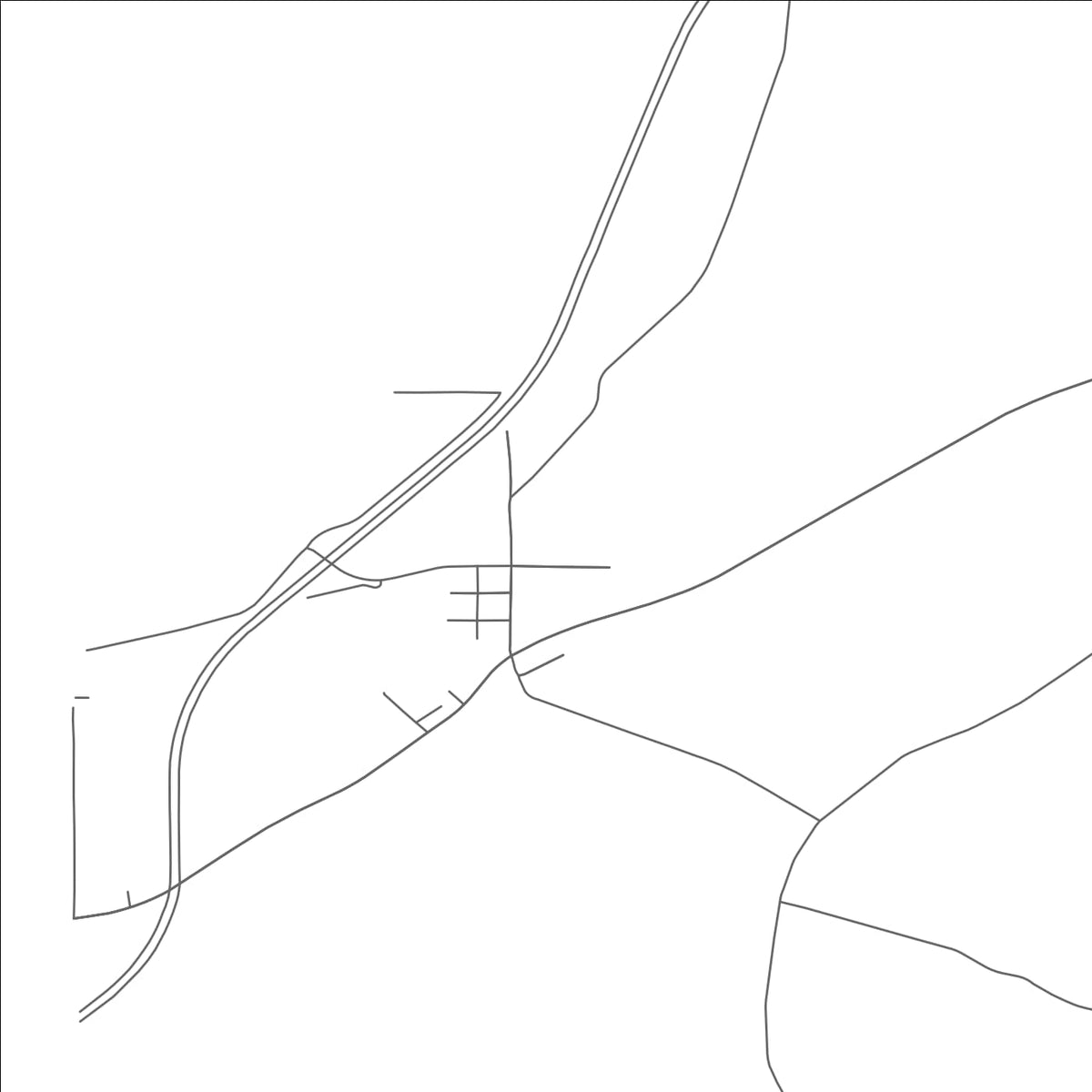 ROAD MAP OF ELIZABETHTOWN, OHIO BY MAPBAKES