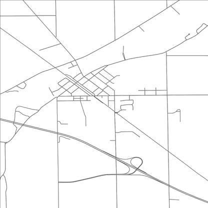 ROAD MAP OF ELMORE, OHIO BY MAPBAKES