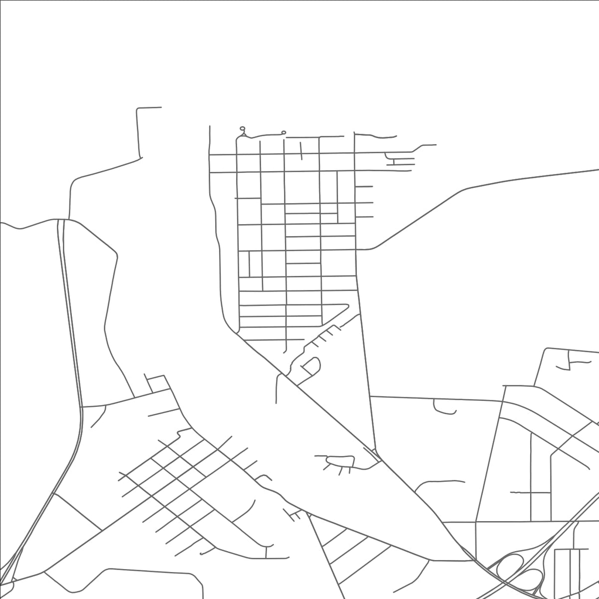 ROAD MAP OF FAIRPORT HARBOR, OHIO BY MAPBAKES