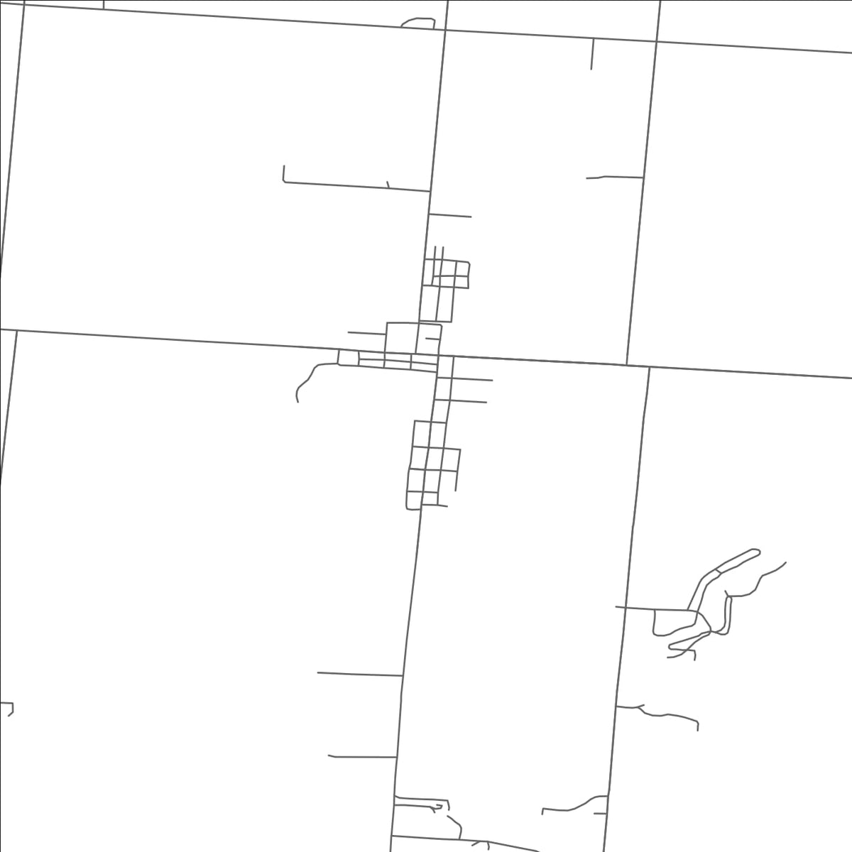 ROAD MAP OF FLETCHER, OHIO BY MAPBAKES