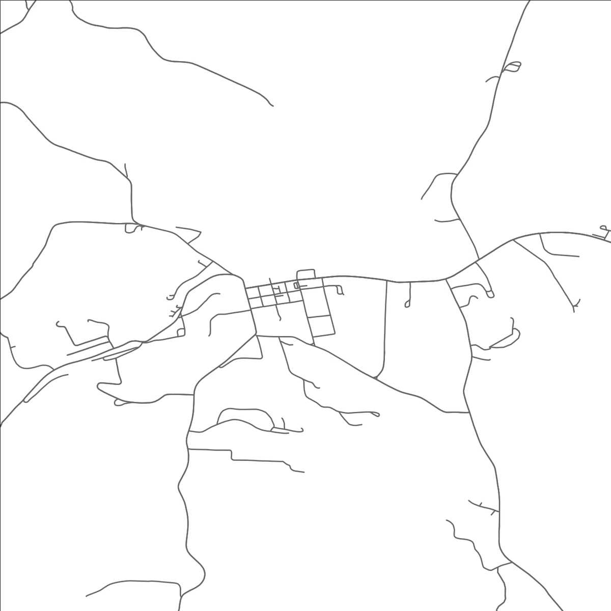 ROAD MAP OF FLUSHING, OHIO BY MAPBAKES