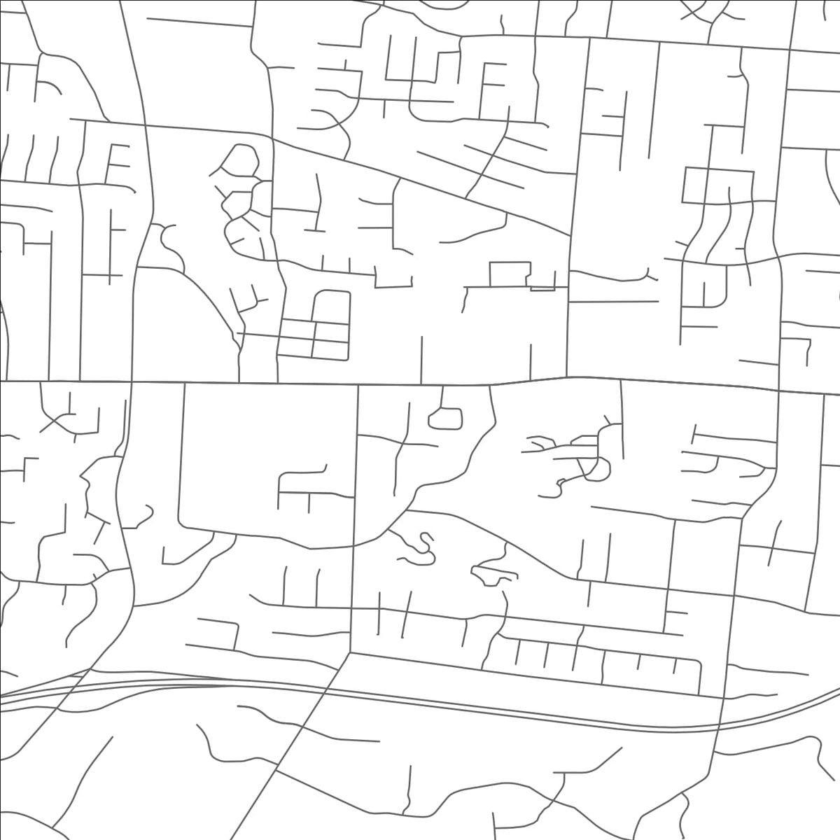 ROAD MAP OF FORESTVILLE, OHIO BY MAPBAKES