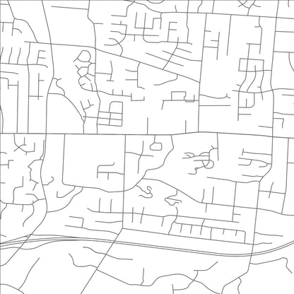 ROAD MAP OF FORESTVILLE, OHIO BY MAPBAKES