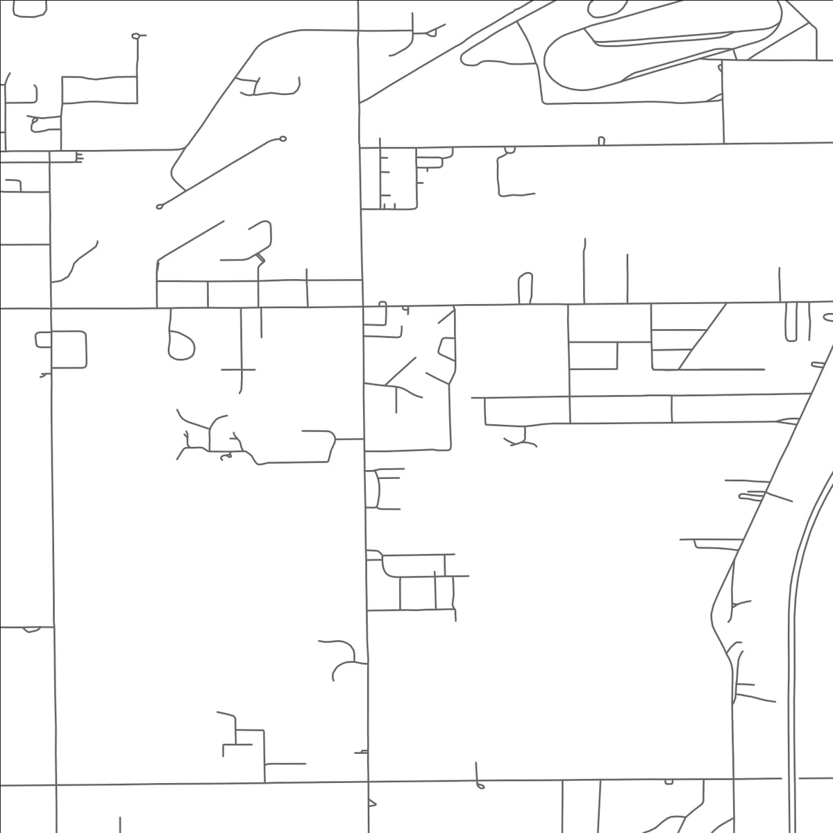 ROAD MAP OF FORT SHAWNEE, OHIO BY MAPBAKES