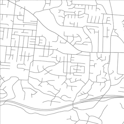 ROAD MAP OF FRUIT HILL, OHIO BY MAPBAKES