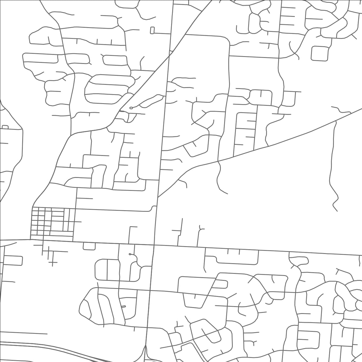 ROAD MAP OF GAHANNA, OHIO BY MAPBAKES