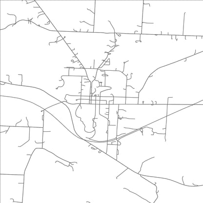 ROAD MAP OF GAMBIER, OHIO BY MAPBAKES