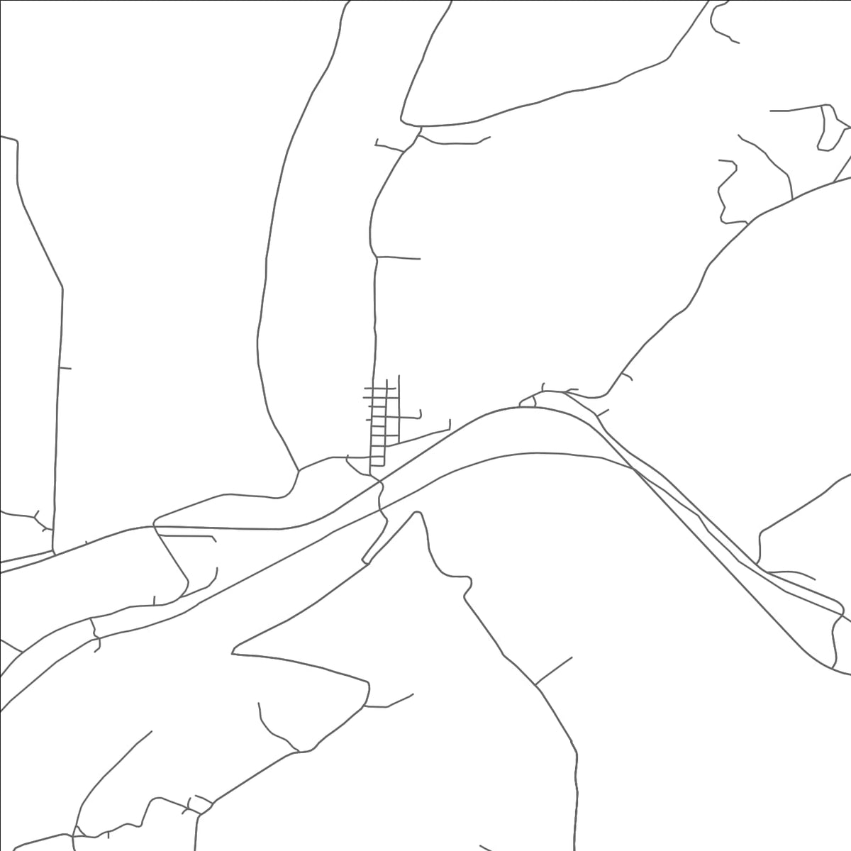 ROAD MAP OF GANN, OHIO BY MAPBAKES