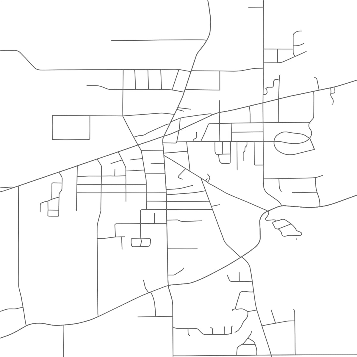 ROAD MAP OF GENEVA, OHIO BY MAPBAKES
