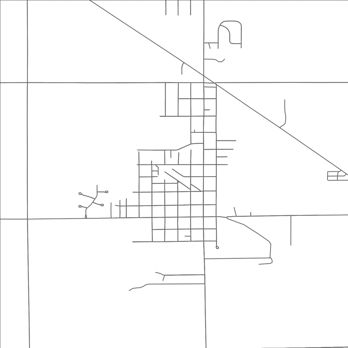 ROAD MAP OF GENOA, OHIO BY MAPBAKES