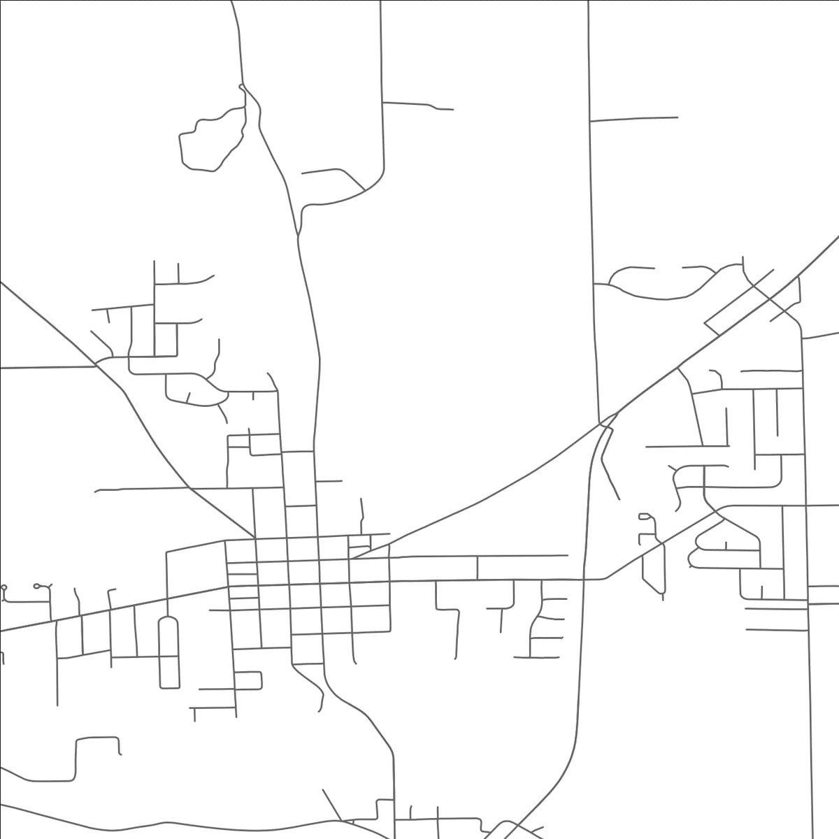ROAD MAP OF GERMANTOWN, OHIO BY MAPBAKES