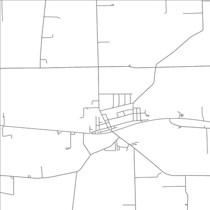 ROAD MAP OF GETTYSBURG, OHIO BY MAPBAKES