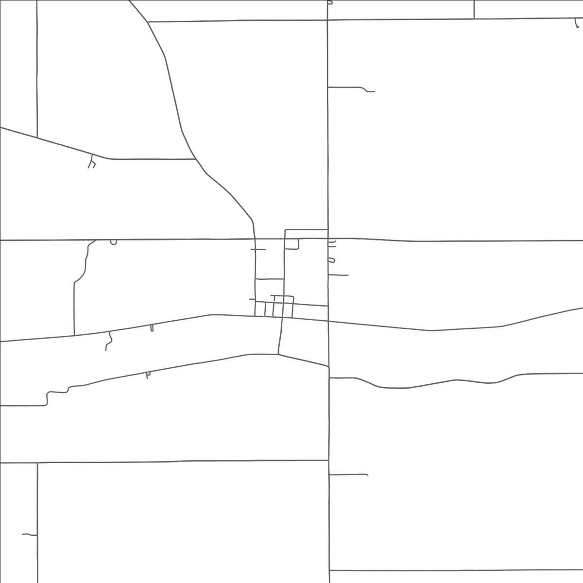 ROAD MAP OF GILBOA, OHIO BY MAPBAKES