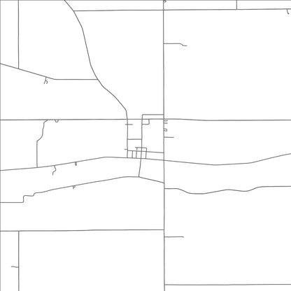ROAD MAP OF GILBOA, OHIO BY MAPBAKES