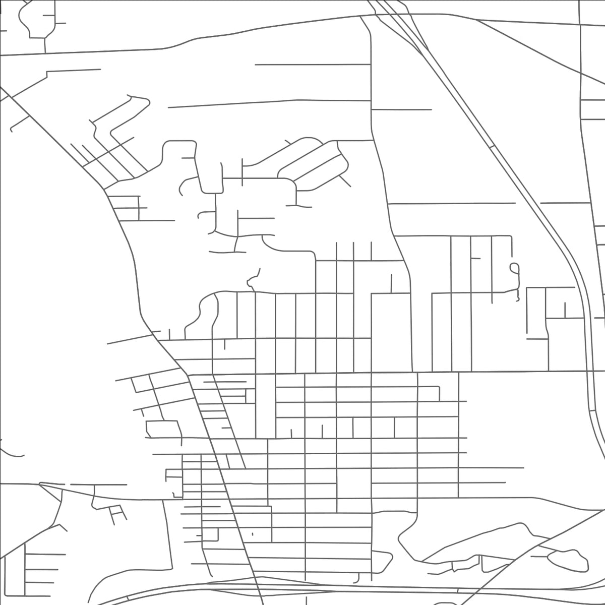 ROAD MAP OF GIRARD, OHIO BY MAPBAKES