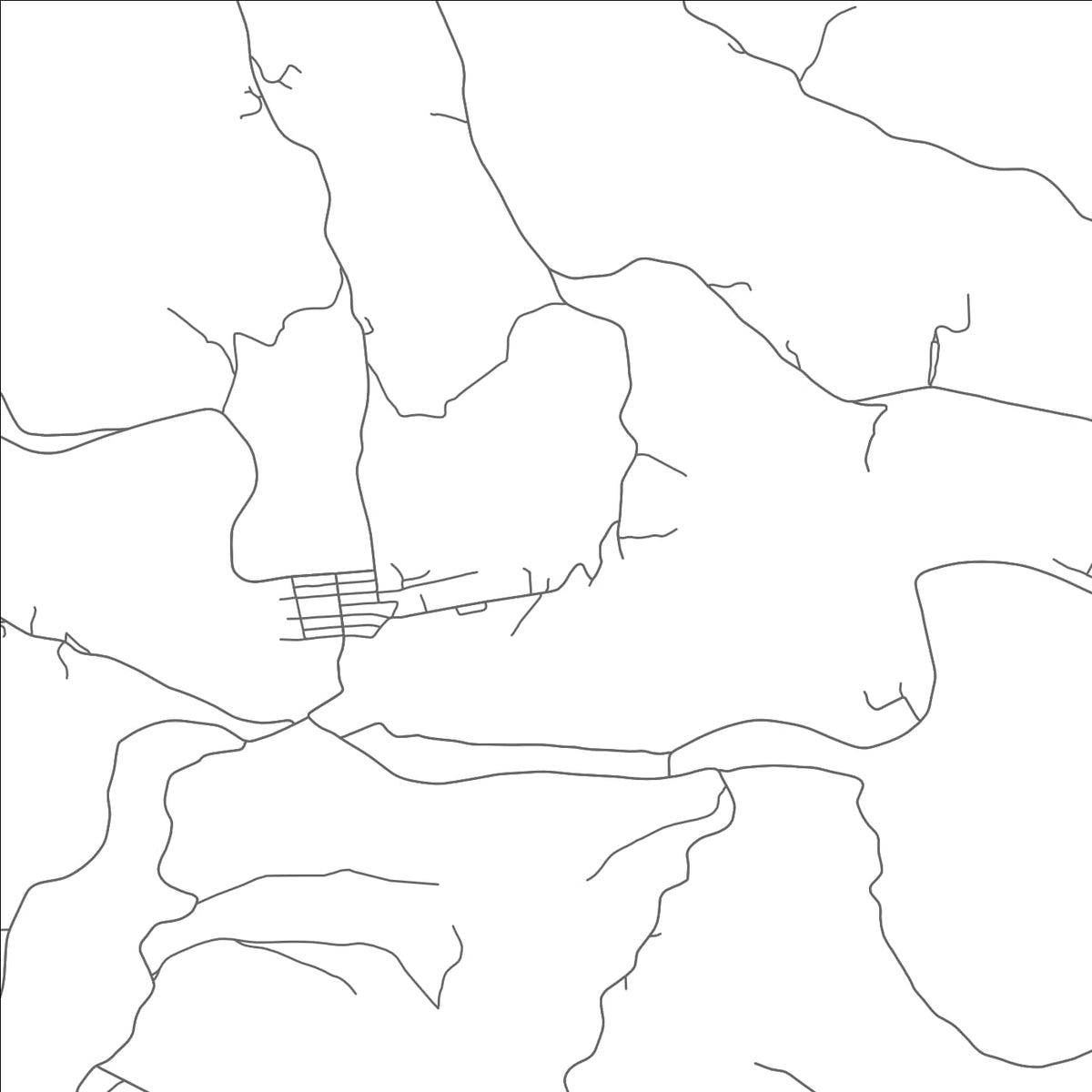 ROAD MAP OF GLENCOE, OHIO BY MAPBAKES