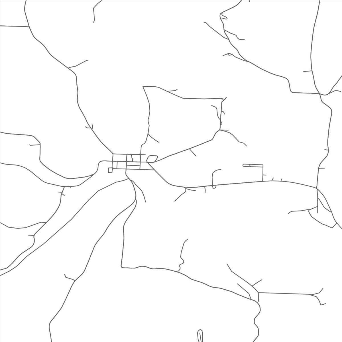 ROAD MAP OF GLENMONT, OHIO BY MAPBAKES