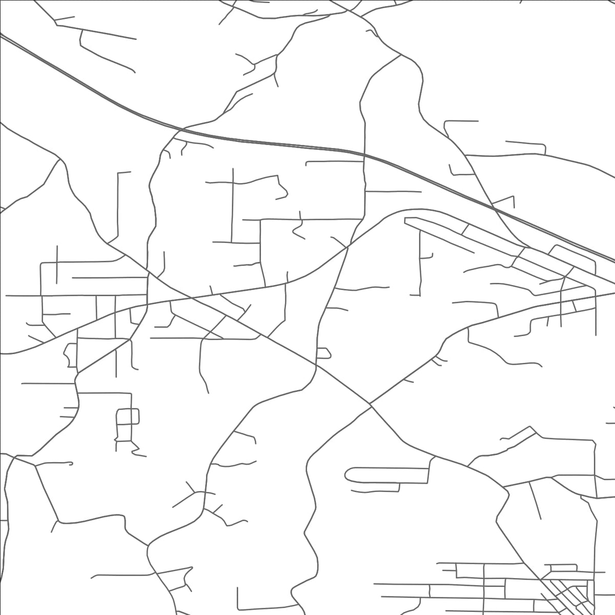 ROAD MAP OF GLENMOOR, OHIO BY MAPBAKES