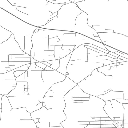 ROAD MAP OF GLENMOOR, OHIO BY MAPBAKES