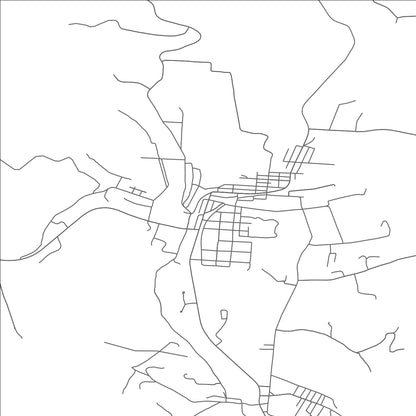 ROAD MAP OF GLOUSTER, OHIO BY MAPBAKES