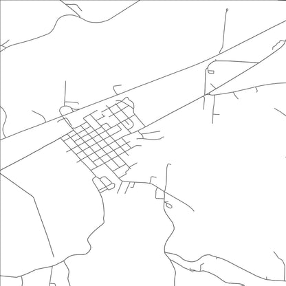 ROAD MAP OF GNADENHUTTEN, OHIO BY MAPBAKES
