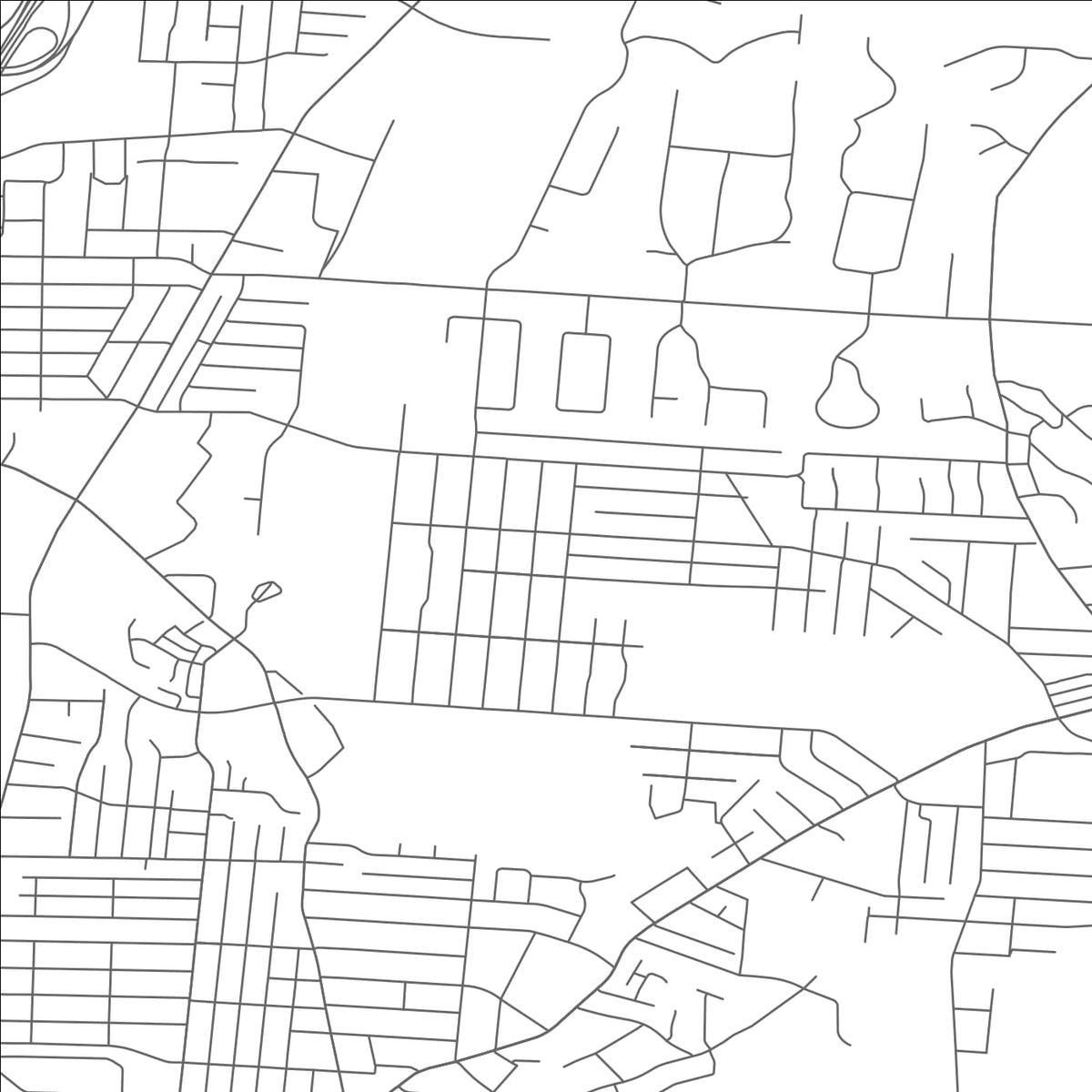 ROAD MAP OF GOLF MANOR, OHIO BY MAPBAKES
