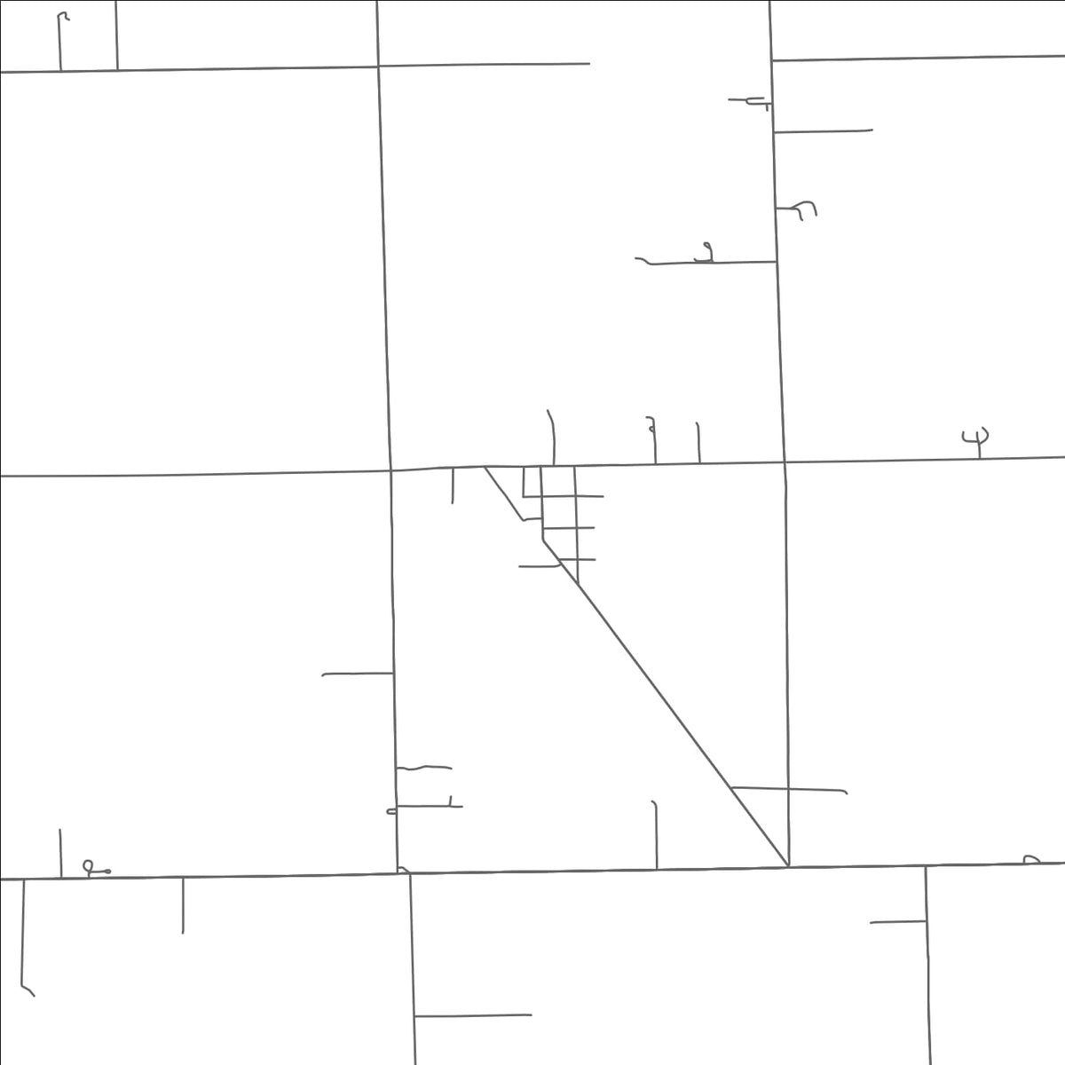 ROAD MAP OF GORDON, OHIO BY MAPBAKES