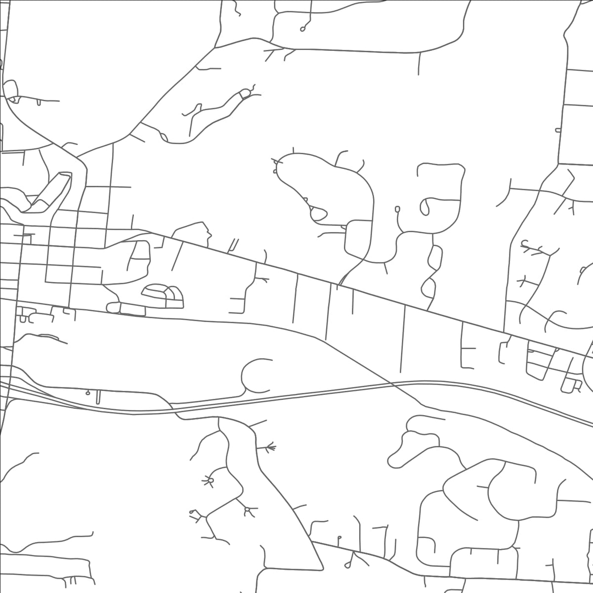 ROAD MAP OF GRANVILLE, OHIO BY MAPBAKES