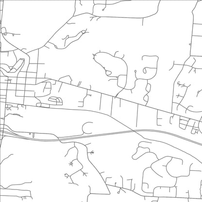 ROAD MAP OF GRANVILLE, OHIO BY MAPBAKES