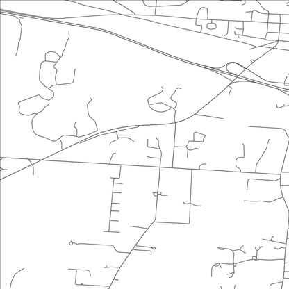 ROAD MAP OF GRANVILLE SOUTH, OHIO BY MAPBAKES