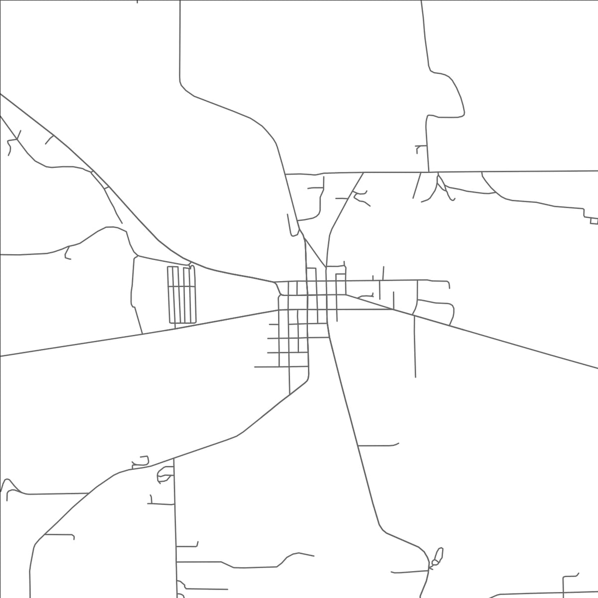 ROAD MAP OF GRATIS, OHIO BY MAPBAKES