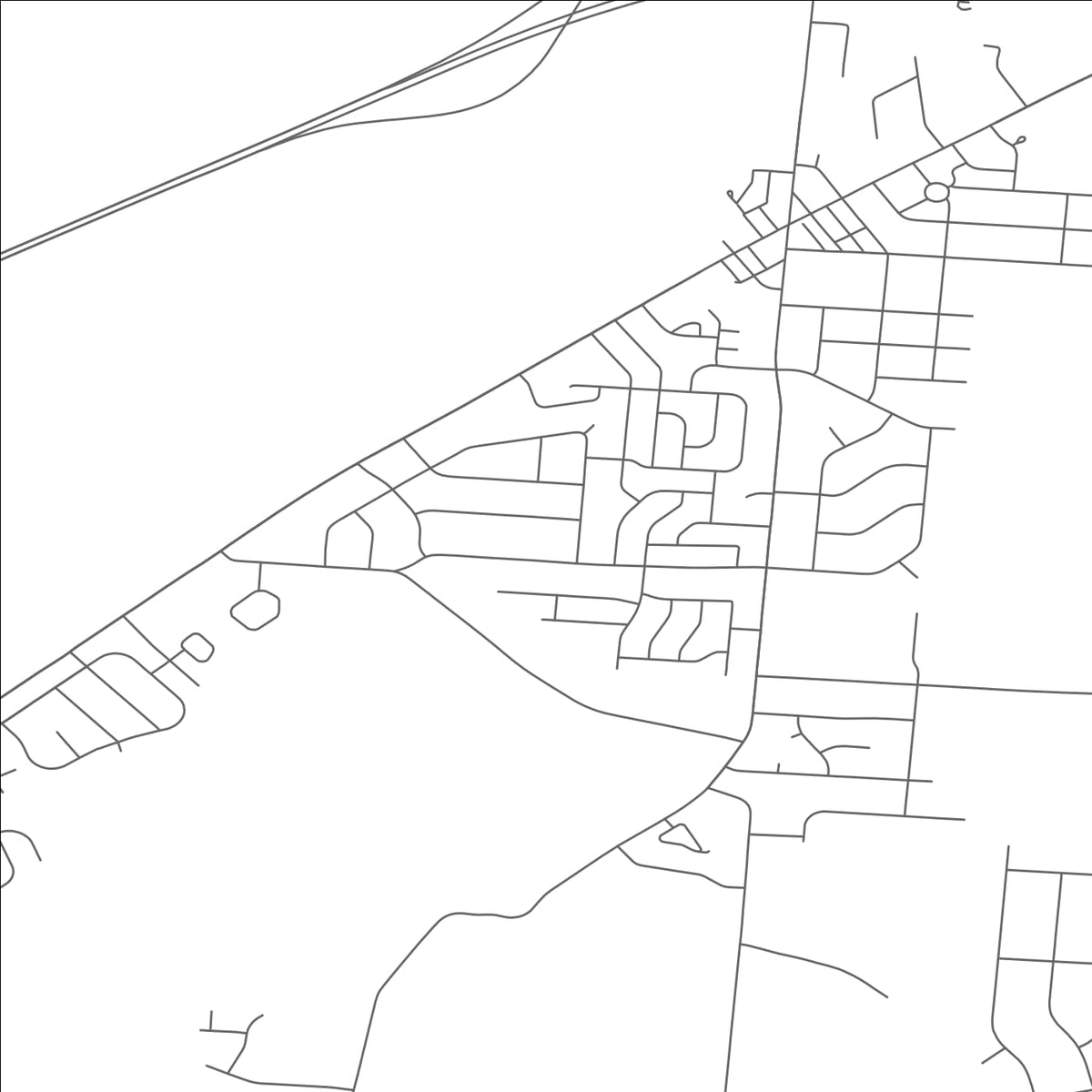 ROAD MAP OF GREEN MEADOWS, OHIO BY MAPBAKES