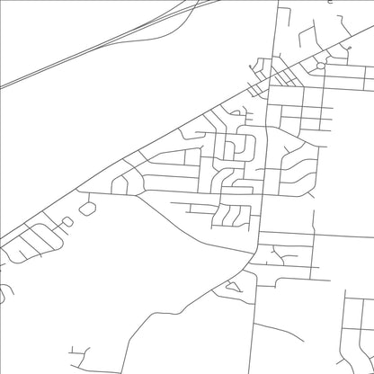 ROAD MAP OF GREEN MEADOWS, OHIO BY MAPBAKES