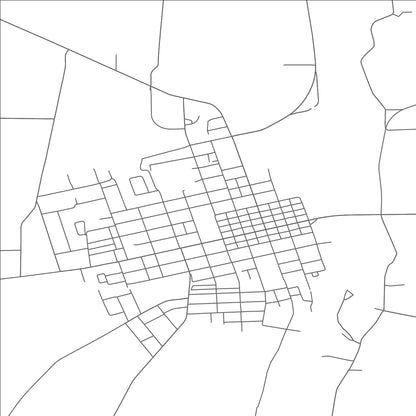 ROAD MAP OF GREENFIELD, OHIO BY MAPBAKES