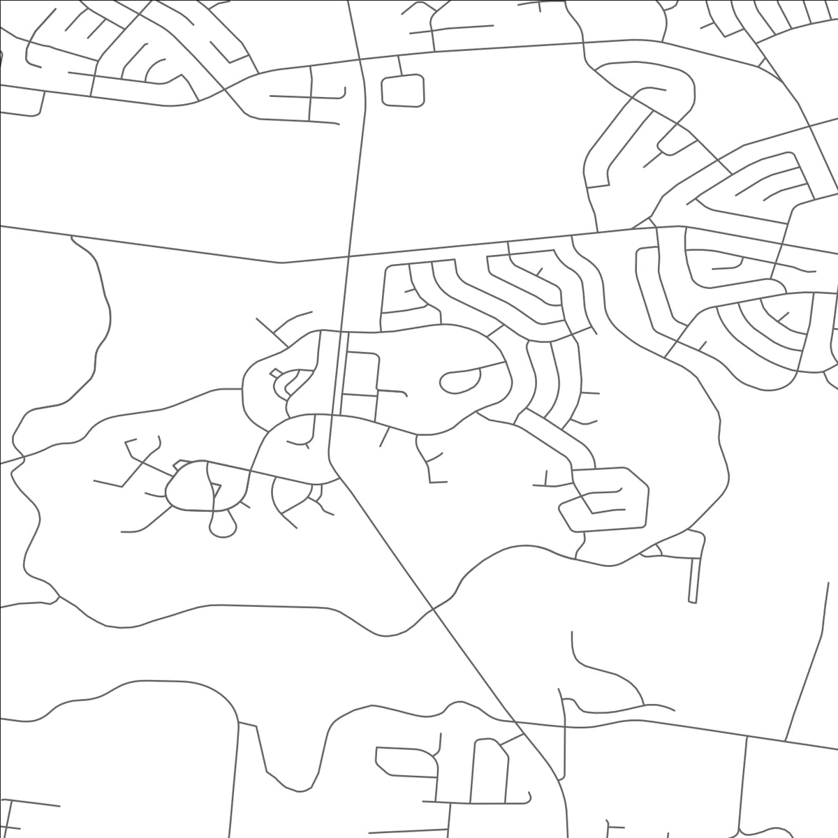 ROAD MAP OF GREENHILLS, OHIO BY MAPBAKES