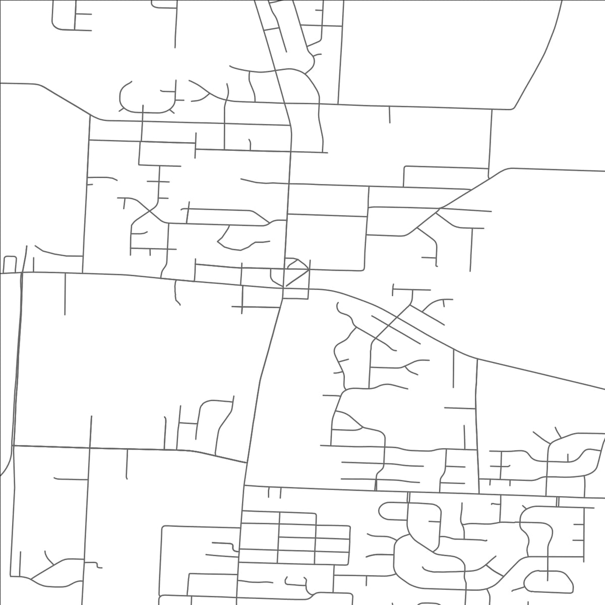 ROAD MAP OF GREENTOWN, OHIO BY MAPBAKES