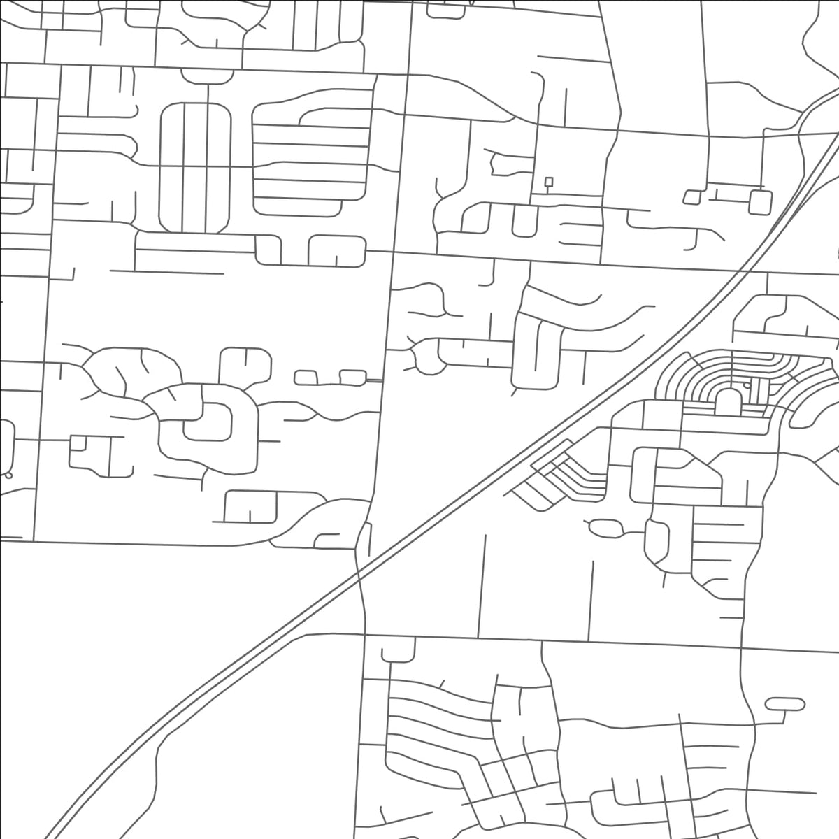 ROAD MAP OF GROVE CITY, OHIO BY MAPBAKES