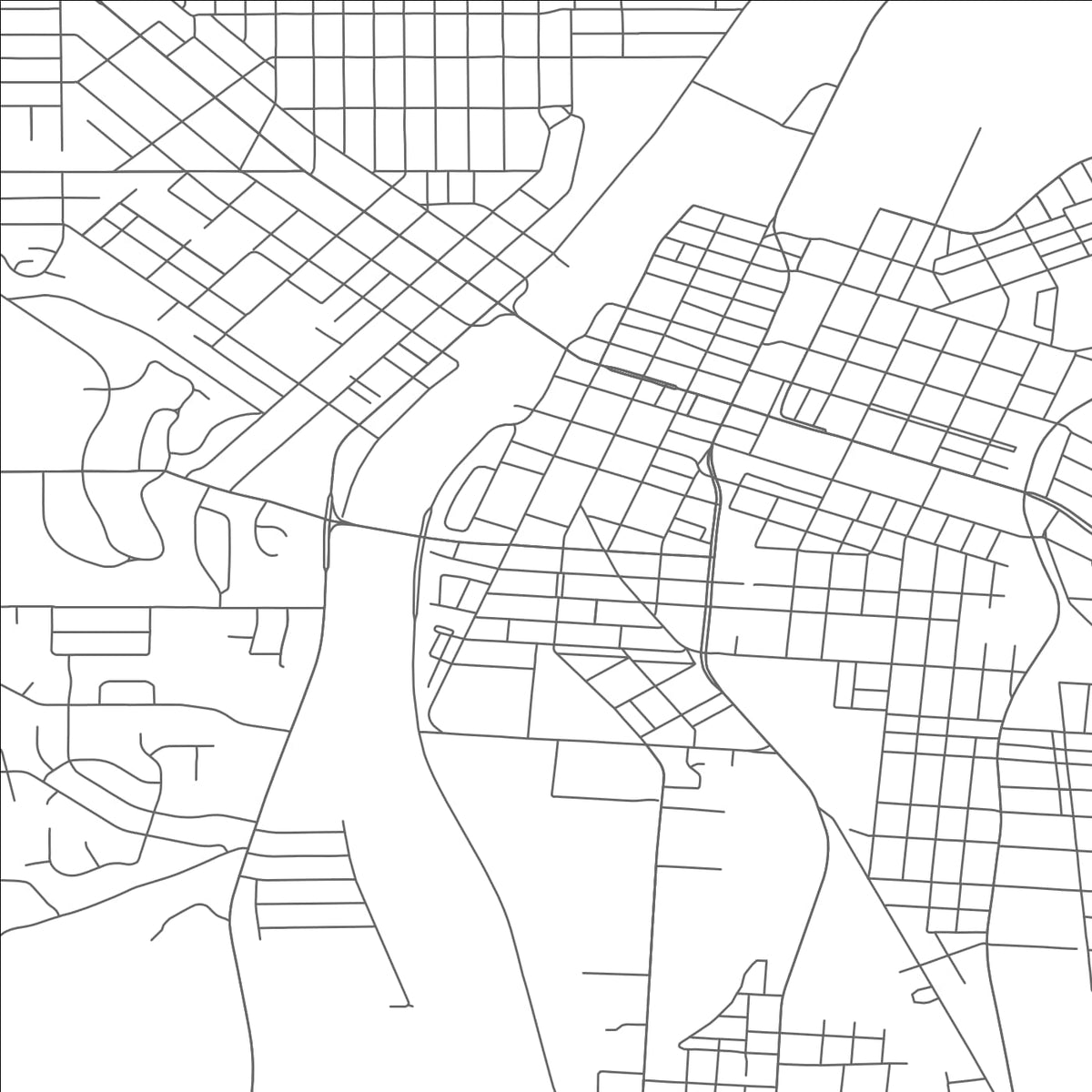 ROAD MAP OF HAMILTON, OHIO BY MAPBAKES