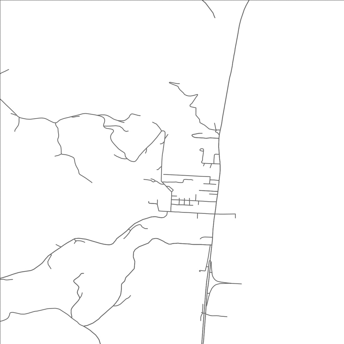 ROAD MAP OF HANNIBAL, OHIO BY MAPBAKES